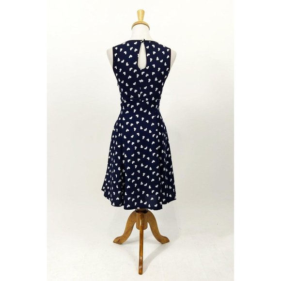 Banned Keyhole Tell the Story Dress in Navy - Picture 4 of 5
